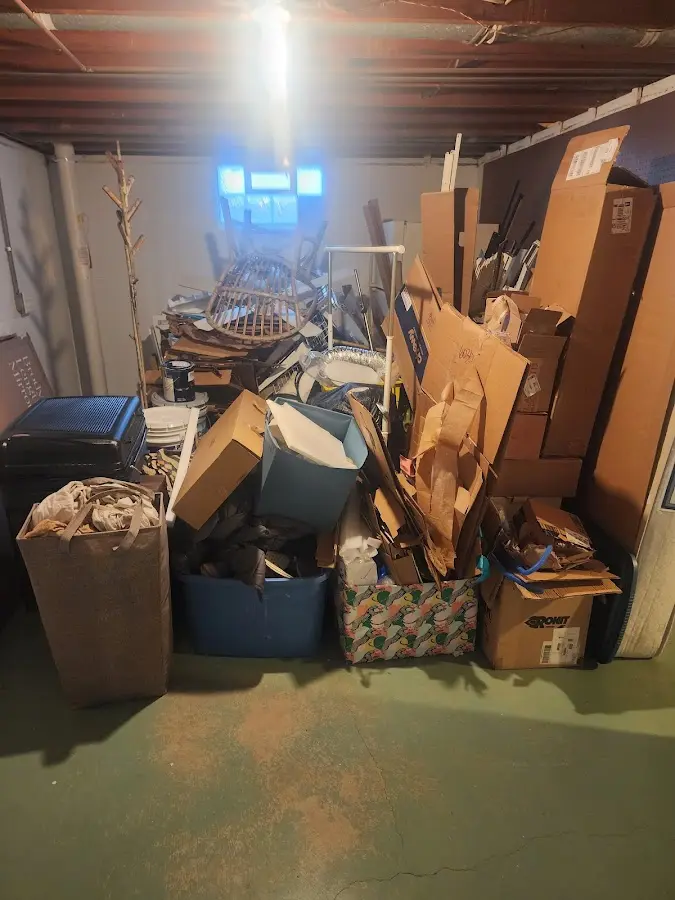 Roll-off dumpster container at job site for Roll Off Dumpster Rental in Yonkers